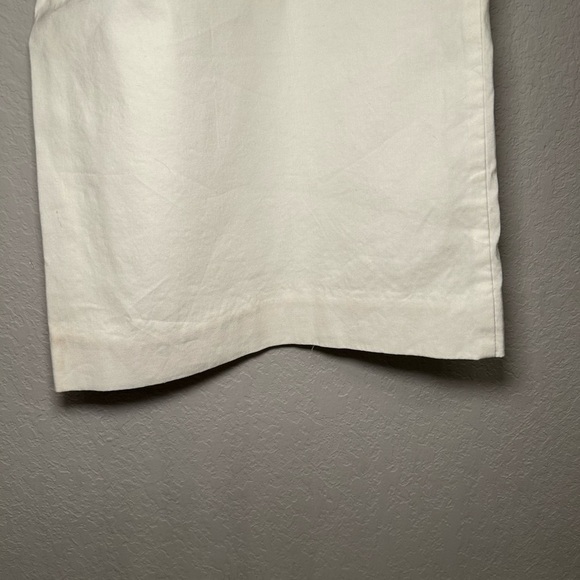 Anthropologie Maeve The Naomi Wide Leg White Flare Pants - Picture 10 of 13